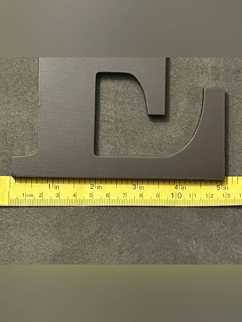 Decorative Wooden Letters "A" “E” “T”- Dark Brown - Picture 4 of 4